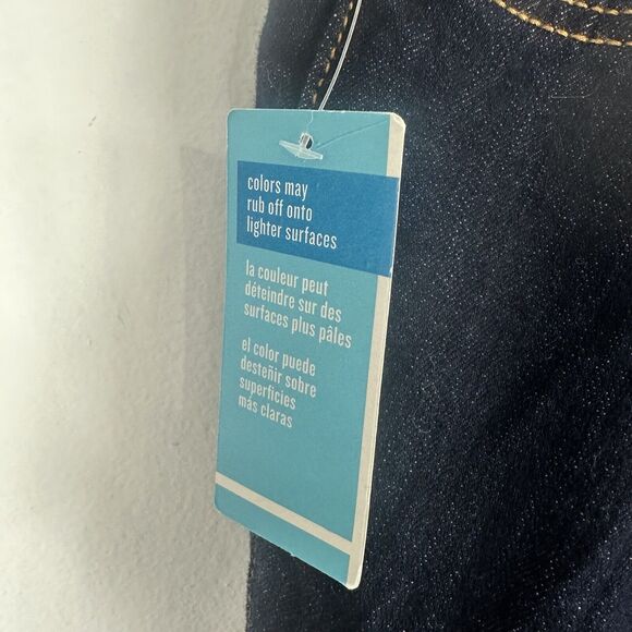 Old Navy Wide Leg Jeans Rockstar Womens‎ Size 26 High Rise Dark Wash 5 Pocket - Picture 8 of 9